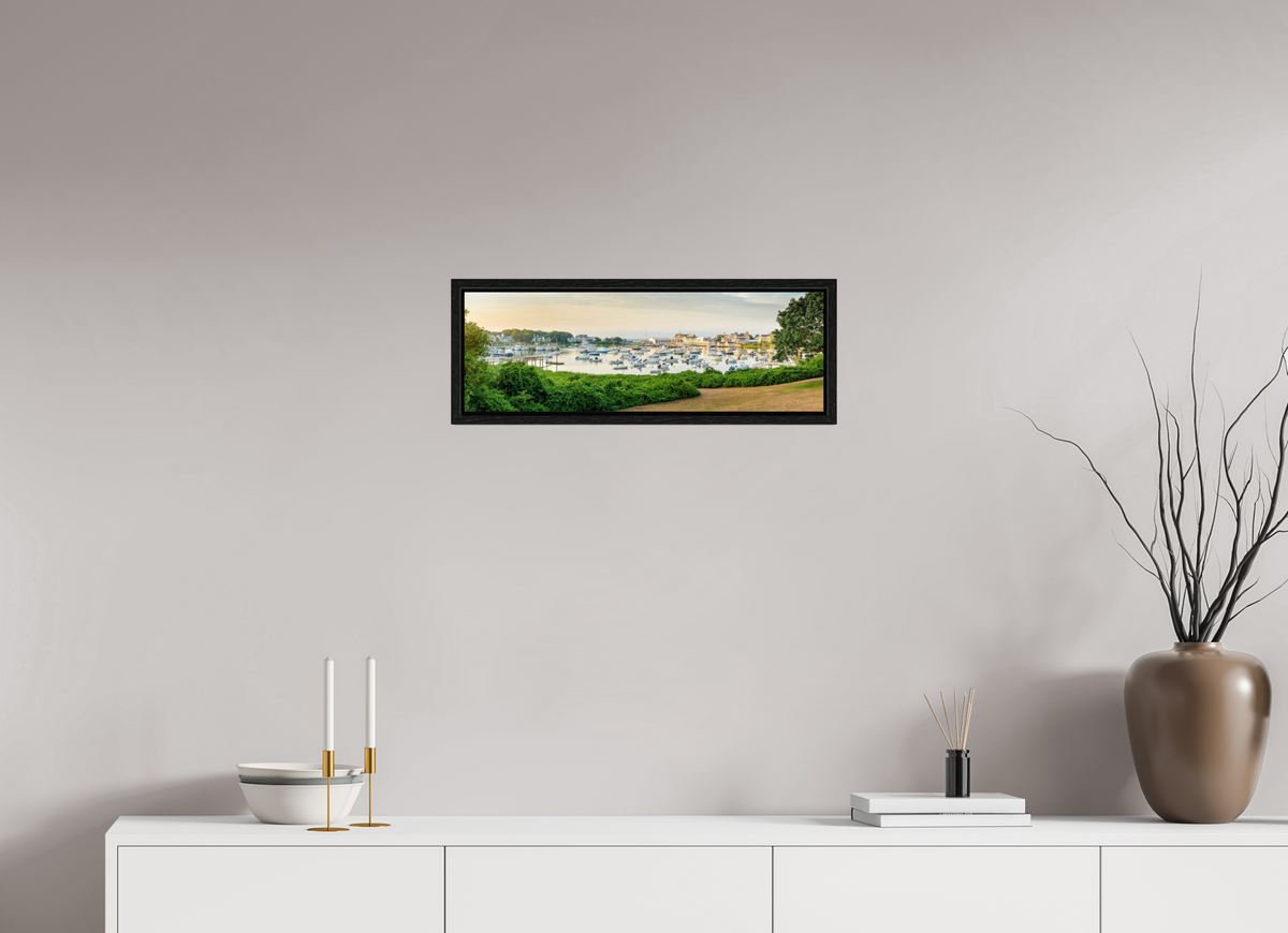 24 x 8″, Floater Frame Wychmere Harbor at Dawn