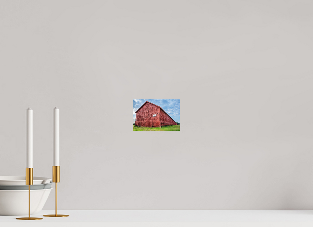 6 x 4″, Metal | Matte Finish Thrall Barn - West