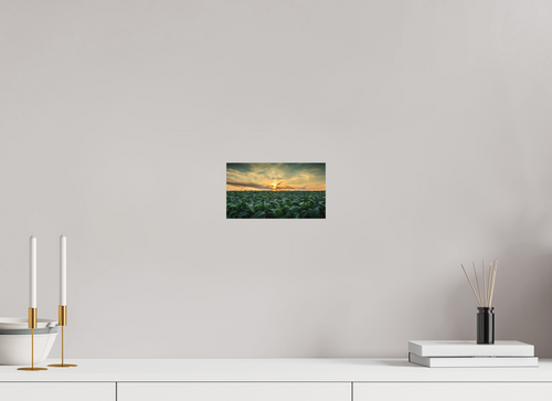 8 x 4.5″, Metal | Matte Finish Tobacco at Sunset