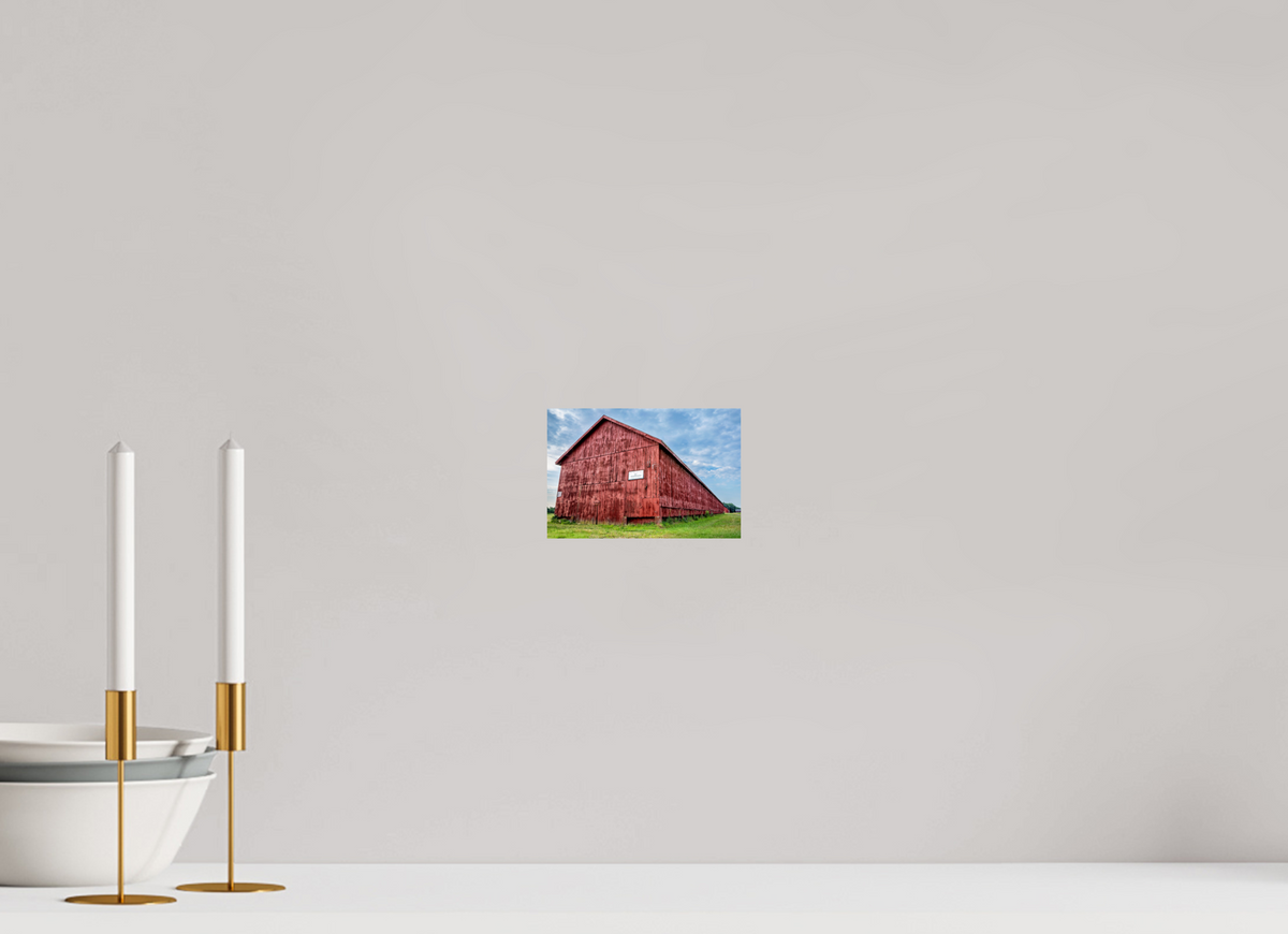 6 x 4″, Metal | Glossy Finish Thrall Barn - West