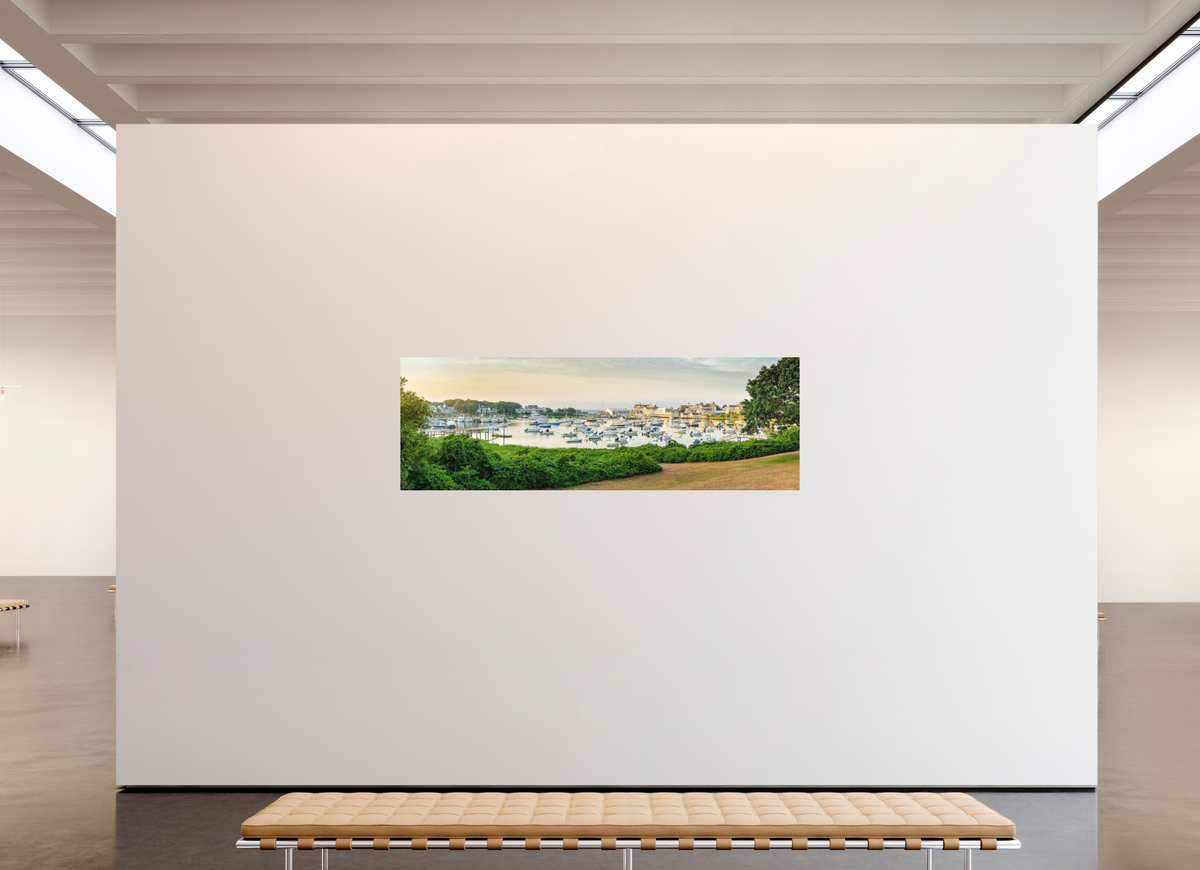 84 x 28″, Metal | Matte Finish Wychmere Harbor at Dawn