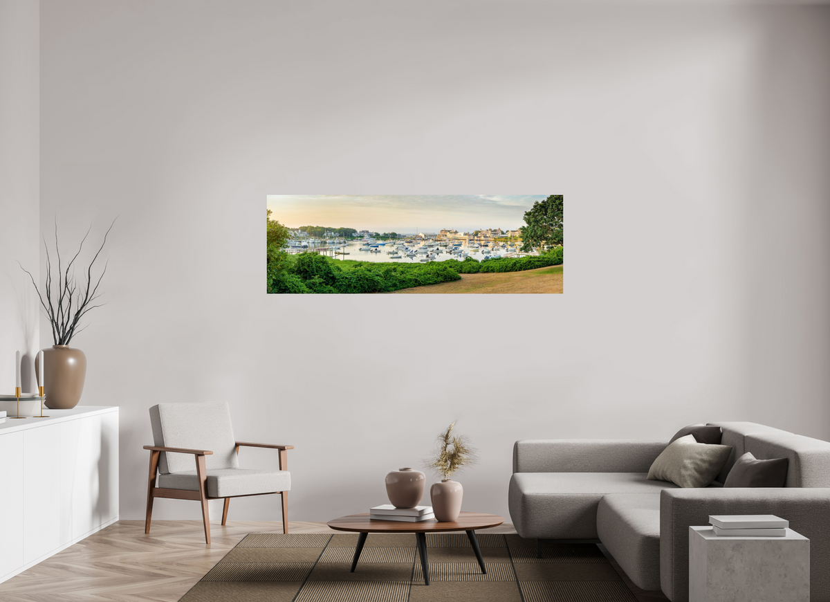 72 x 24″, Metal | Glossy Finish Wychmere Harbor at Dawn