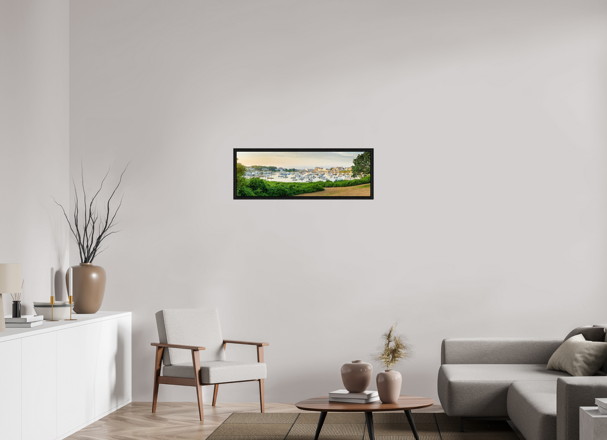 36 x 12″, Floater Frame Wychmere Harbor at Dawn